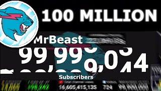 Exact Moment MrBeast Hit 100 Million Subscribers!