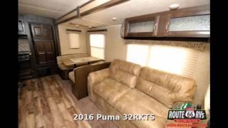 2016 Palomino Puma 32RKTS, Travel Trailer Rear Kitchen, in Claremore, OK