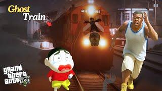 GTA 5: Franklin & Shinchan Escaped A Ghost Train In Gta5...! ( Gta5mods )