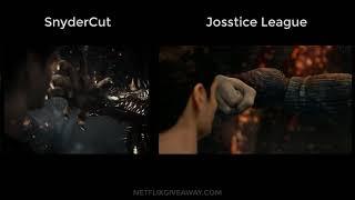 [Justice League Comparison] Superman Fights Steppenwolf  - Snydercut vs Josstice League