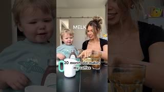 20 month old makes my coffee