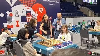 Top Kazakh GM Zhansaya Abdumalik in the house!  Round 3 Highlights of Asian Youth 2024