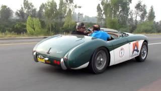 Austin Healey at the Vintage and Classic Car Club Pakistan rally Lahore to Islamabad leg