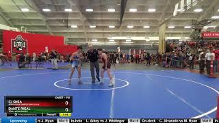 Cadet 113 Cj Shea South Side Wrestling Club Vs Dante Rigal Team Worldwide