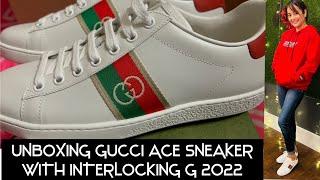 UNBOXING NEW GUCCI ACE SNEAKER WITH INTERLOCKING G  2022 #gucci  #sneaker #acesneaker #unboxing