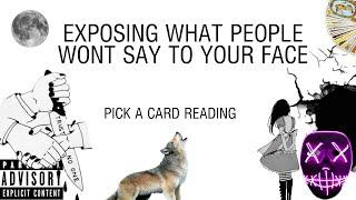 (PICK A CARD) EXPOSING WHAT PEOPLE WONT SAY TO YOUR FACE ?