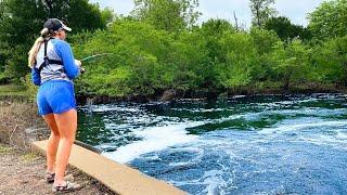 2 HOURS of Battling Giant SPILLWAY MONSTERS! -- Her Biggest Ever!!!