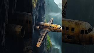 Exploring the Wreckage of a Crash Plane in the Wild #short#natureexploration #natureexperince #plane