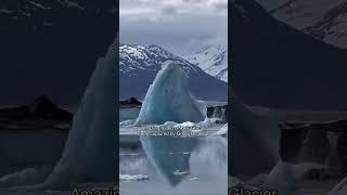 Knik Glacier calving in #Alaska- #nature  is impressive up here.