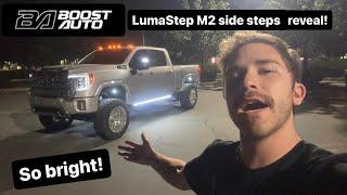 Boost Auto LumaStep M2 Running Board Reveal on 2021 GMC Denali 2500! (SO Bright & Sick!!!)