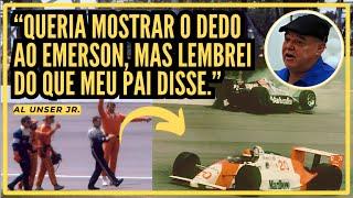 "Acho que assustei o Emerson Fittipaldi." - Al Unser Jr.