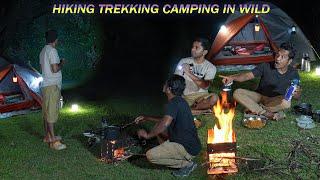 Camping Hiking Trekking With Friend In Wild | Camping Videos #camping