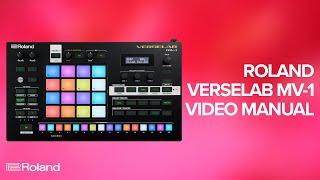 Roland VERSELAB MV-1 Song Production Studio Video Manual