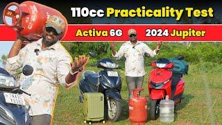  110cc Scooters Practicality Test | Tvs Jupiter 110 Vs Honda Activa 110 Tamil Review