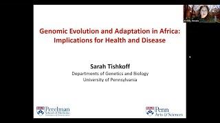 Genome: The GIS Speaker Series - Dr Sarah A Tishkoff