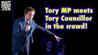 Tory MP meets Tory Councillor in the crowd!