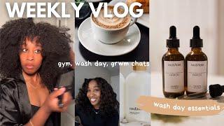 Weekly Vlog : gym, wash day & grwm chats