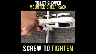 idrop Toilet Shower Mounted Shelf Rack