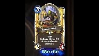 Hearthstone Golden Scrapsmith Card!