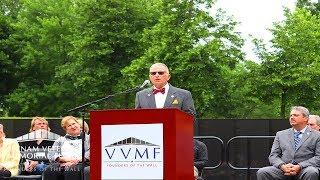 Hal Kushner, M.D., COL (Ret.) U.S. Army speaks at Memorial Day at The Wall