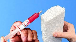 This is Stronger than Steel! Mix Expanded Polystyrene with GLUE, The FASTEST Method of Repair