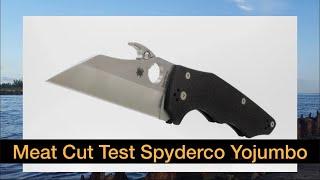 Meat Cut Test: Spyderco Yojumbo