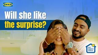 Surprising my wife with Dream Makeover | My Happy Space Season 2 @ikeaindia