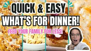 4 INCREDIBLY QUICK & EASY DINNERS WHEN YOU DON'T WANT TO COOK/YOUR FAMILY WILL LOVE THESE MEALS