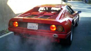 1984 Ferrari 512 Boxer BBi exhaust sound and rev