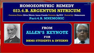 How to Study Allen's Keynotes | Dr.V.K.Chauhan | Part 4 | Materia Medica Study | Mnemonics Arg nit