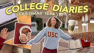 PRODUCTIVE COLLEGE DAYS IN MY LIFE!  USC freshman year, studying, chores + routine!