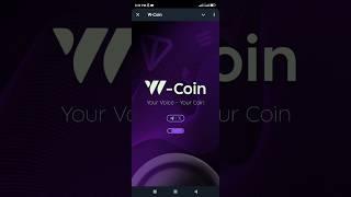 Telegram airdrop "W-Coin" bot.