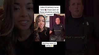 Labor & Delivery nurse reacts! #shorts