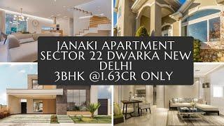 3+ST flat in janaki apartment sector 22 Dwarka New Delhi @1.63cr @rent_sale_properties