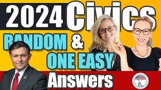 100 civics questions ONE EASY answers US naturalization test | 2008 Civics Test | Officer Ashlee