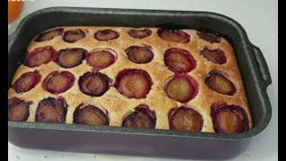 Plum Coffee Cake Recipe // How to make Coffee Cake at home Step by step // By #RECIPE4U