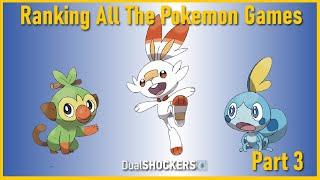 Ranking All The Pokemon Games Part 3 - Dualshockers Rankings