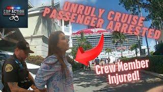 Vacation ends in JAIL!  Virgin Voyages cruise passenger ARRESTED after injuring crew member!