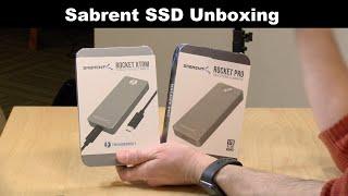 Unboxing Sabrent Rocket Pro and Rocket XTRM SSDs with USB-C/Thunderbolt 3