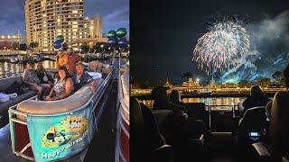 Fireworks Cruise at Walt Disney World! Eating at the Edison at Disney Springs for My Dad's Birthday!