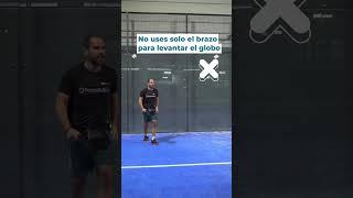 ¡Cómo hacer correctamente un globo!  #padel #padeltraining #padeltips