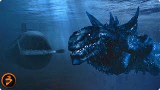 Godzilla vs. Submarines | GODZILLA | Matthew Broderick, Jean Reno