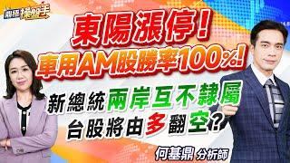 2024.05.20【東陽漲停！ 車用AM股勝率100％！ 新總統『兩岸互不隸屬』 台股將由『多』翻『空』？】#鼎極操盤手 何基鼎分析師