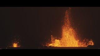 Meradalir Volcano - Eruption at Full Power in Iceland