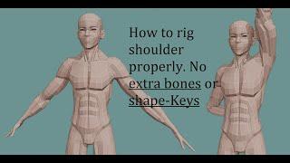 How to rig Shoulder properly inside blender 4.0