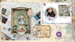 Mixed Media Home Decor - Altered Tray Tutorial with the cutest mouse  mould EVER!!!