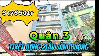 Chỉ 3tỷ650tr có ngay nhà trung tâm tphcm 1trệt 1lửng 2lầu sân thượng| #0928666078 #0922666078