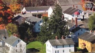 Canterbury Shaker Village, New Hampshire from Above - in High definition (HD)