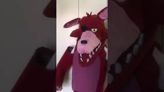 Testing my Foxy costume (not done with the costume/suit) foxy cosplay fnaf #shorts (unwithered foxy)