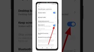 How to disable screen will never sleep while charging | Developer options features #shorts